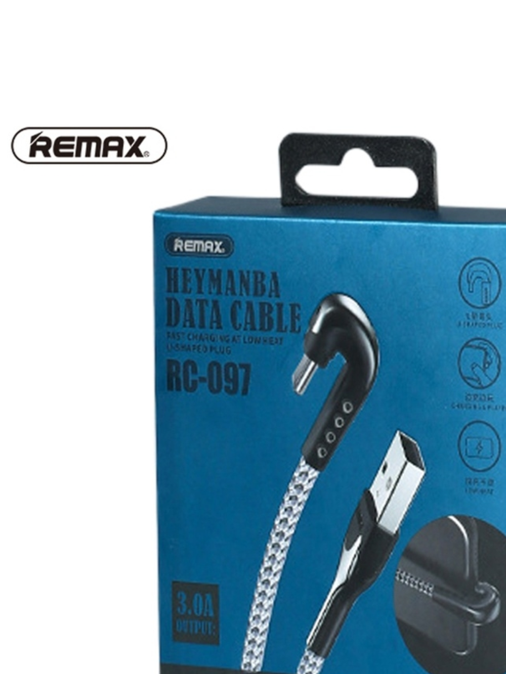 Кабель 1m USB/type-c 3A RC-97a Heymanba Series Remax silver