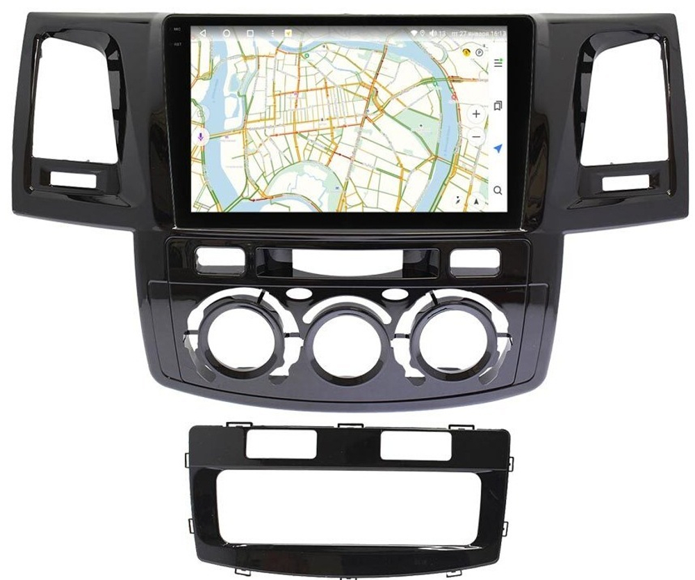 Магнитола для Toyota Hilux 2011-2015 - Vaycar VA77-1143-2K на Android 13, 8-ядер, 2K QLED, ТОП процессор, CarPlay,4G SIM-слот