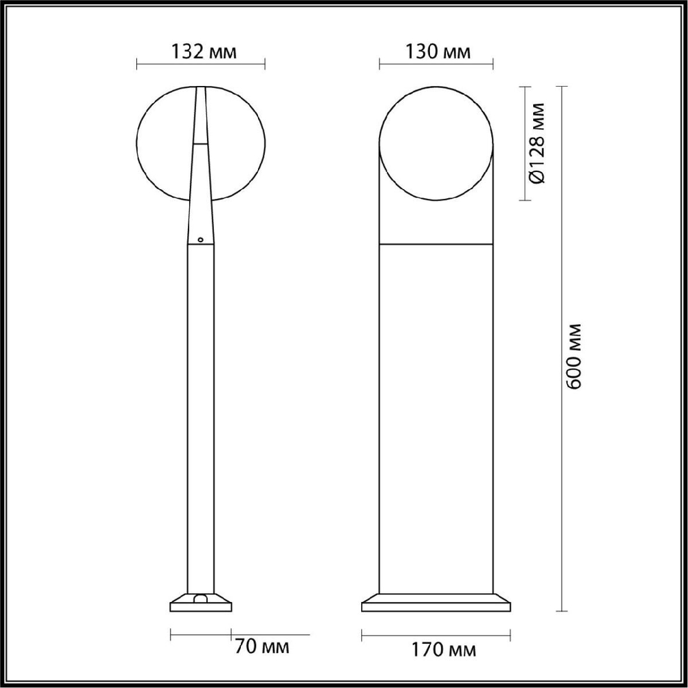 Ландшафтный светильник Odeon Light Tilda 6652/12GL
