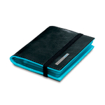 Чехол для кредитных/визитных карт Piquadro Blue Square, черный, 8,8x10,5x1,2 см