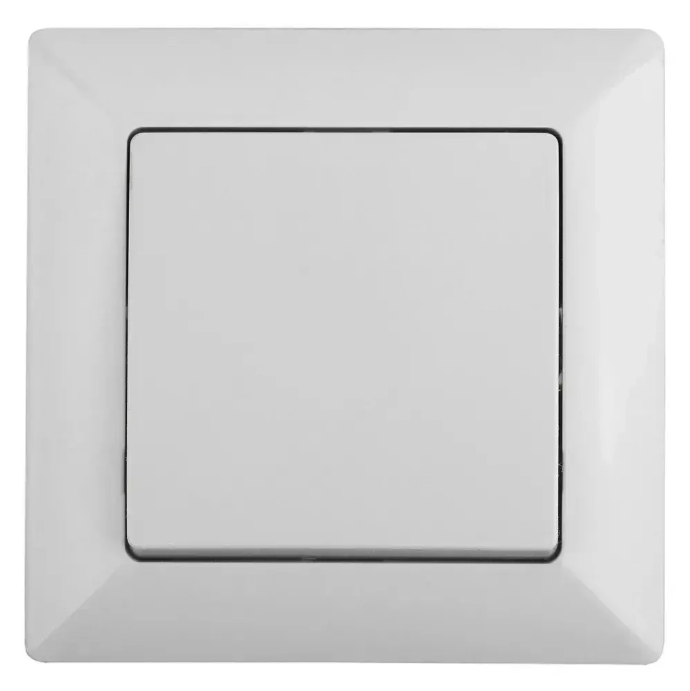 Выключатель Intro Solo 4-101-01 одноклавишный 10А-250В IP20 СУ белый