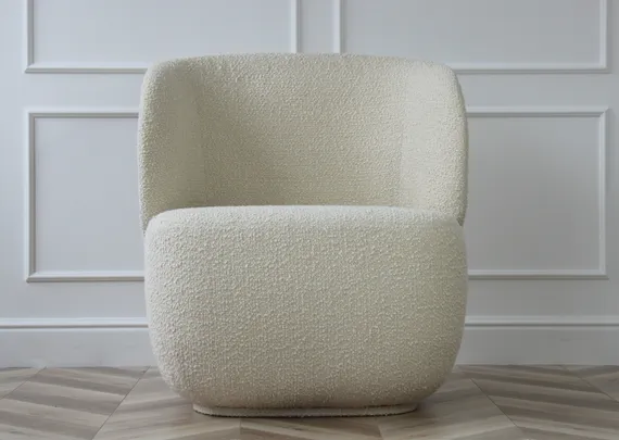 Кресло Ellipse E5.1 (молочный, букле)