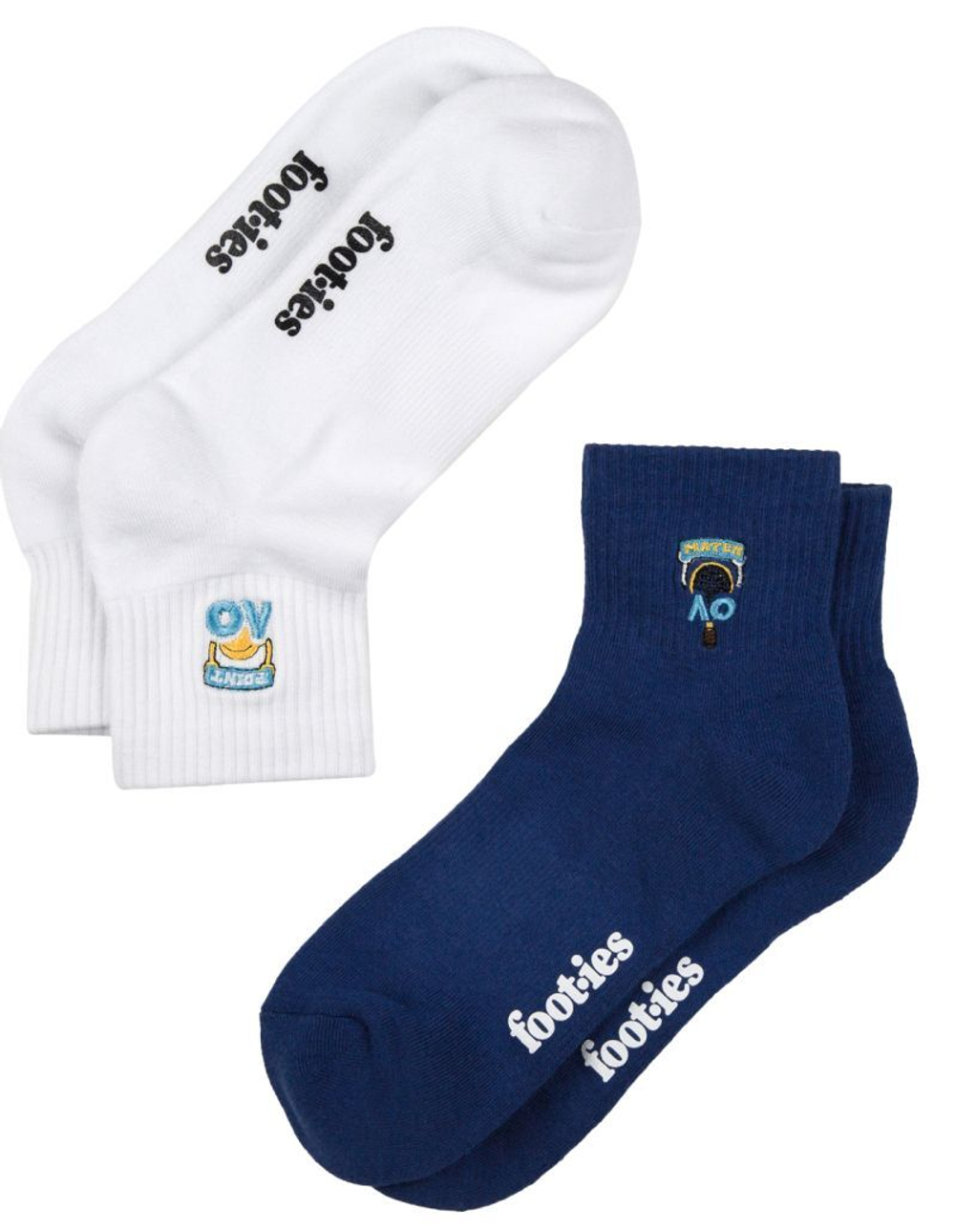 Теннисные носки Australian Open Kids Point Match Ankle Socks 2P - navy/white