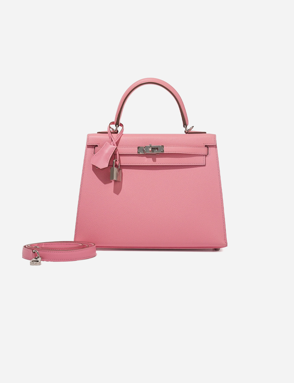 Сумка Hermes Epsom Kelly 25 Palladium Hardware "Rose Confetti"