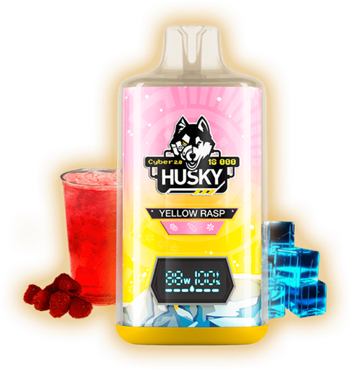 Одноразовая электронная сигарета Husky Cyber 2.0 - Yellow Rasp (18000 затяжек)