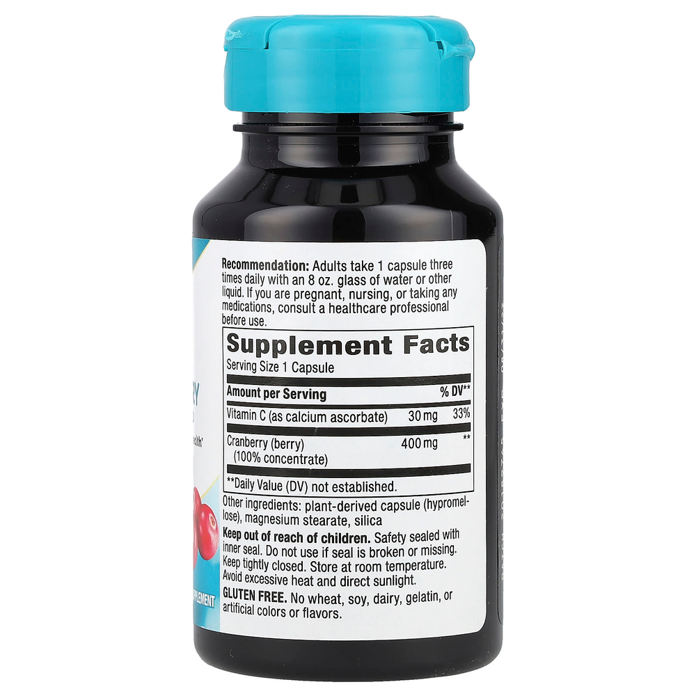 Nature's Way, клюква, смесь премиального качества, 400 мг, 60 веганских капсул