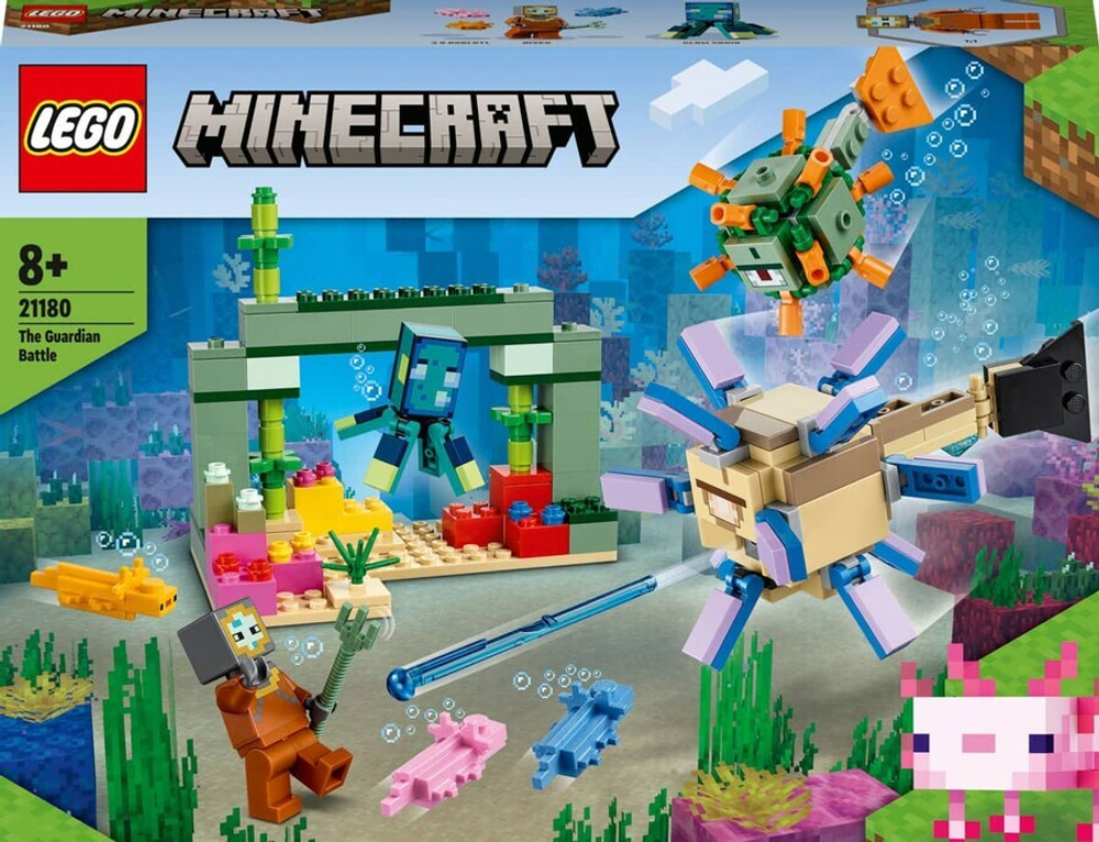 Конструктор LEGO Minecraft 21180 Битва со стражем