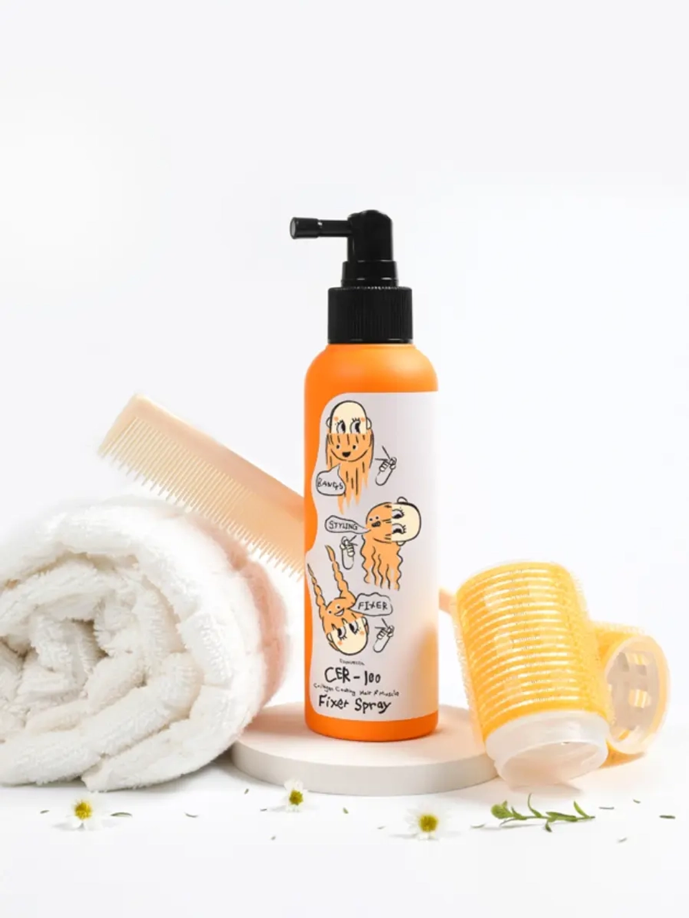 ELIZAVECCA - СПРЕЙ ДЛЯ ВОЛОС С КОЛЛАГЕНОМ НЕСМЫВАЕМЫЙ ФИКСИРУЮЩИЙ CER - 100 COLLAGEN COATING HAIR A+ MUSCLE FIXER SPRAY, 150 МЛ