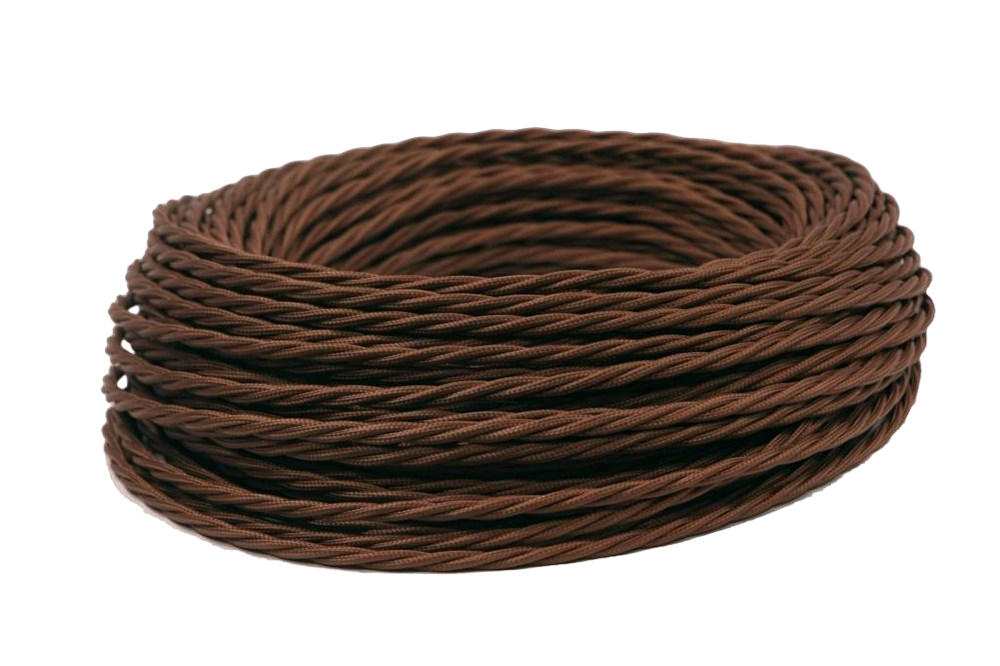 Ретро провод витой Шоколад Interior Wire Twist ПРВ-ШКД / 2х2,5