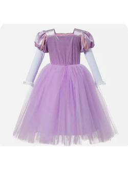 Платье принцессы Рапунцель с пайетками