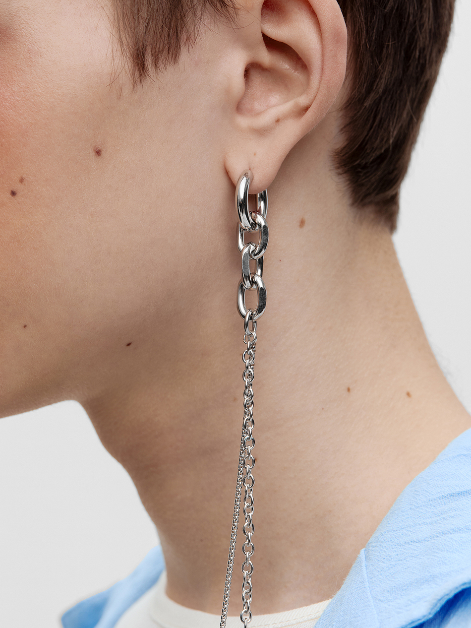 УДЛИНЕННАЯ МОНОСЕРЬГА "DOUBLE LONG"