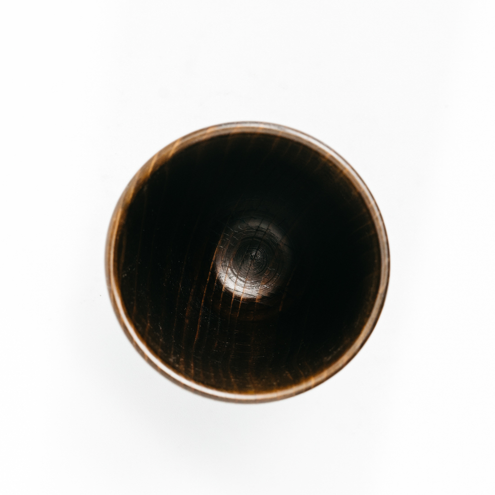 Деревянный стакан из древесины кедра для чая, кваса и других напитков 350 мл. C21