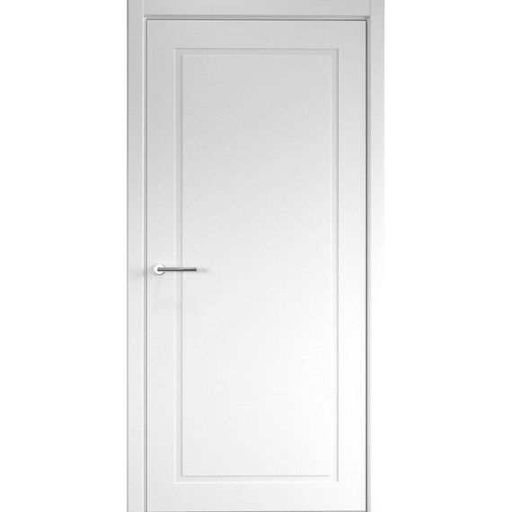 Фото межкомнатная дверь эмаль Albero НеоКлассика 1 белая глухая