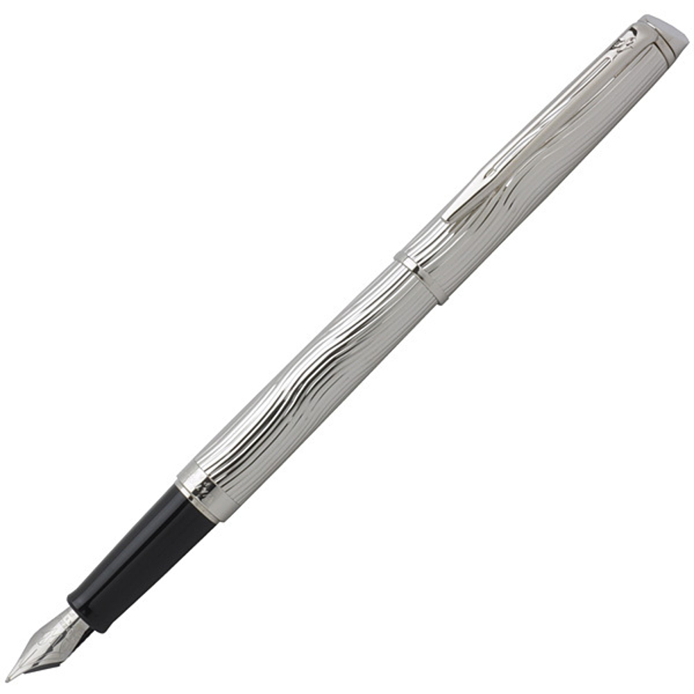 Перьевая ручка Waterman Hemisphere Deluxe , цвет: Metal CT, перо: F
