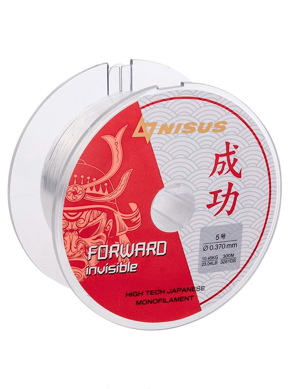 Леска для рыбалки Nisus FORWARD Invisible Nylon Transparent 0,286mm/300m (N-FI-0286-300)