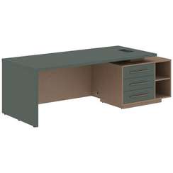 Стол руководителя с тумбой VCT 2390(R)  2300х900х750 VELION