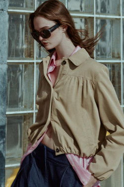 ZARA КУРТКА С МНОЖЕСТВОМ КАРМАНОВ, ЖЕЛТОВАТО-БЕЛЫЙ ОБЪЕМНАЯ КУРТКА, РЫЖЕВАТО-КОРИЧНЕВЫЙ