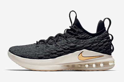 Nike LeBron 15 Low Black/Metallic Gold