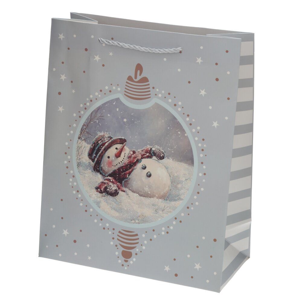 GAEM Пакет подарочный M (бумага 210г/м2, блок 12шт), L26 W12 H32 см, 4в.