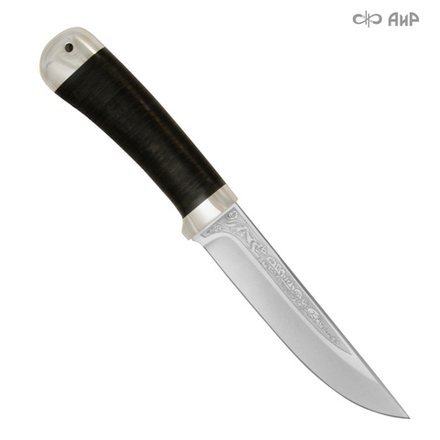 АиР Нож Лиса (кожа, алюминий, 95х18)