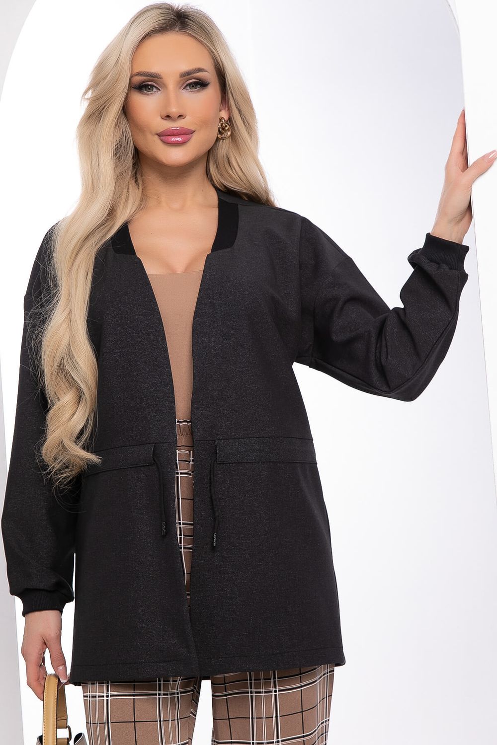 Жакет "На стиле" (темно-серый) Б8287 LT Collection