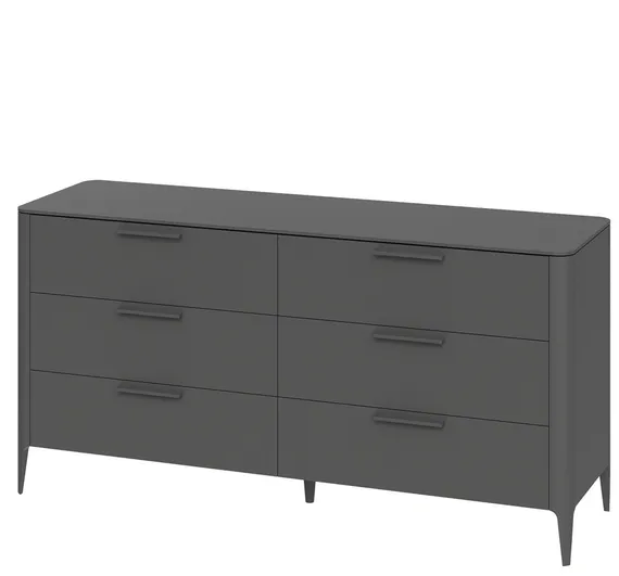 Комод Type 6 ящиков ширина 170 см (темно-серый)