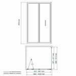 Душевой уголок WasserKRAFT Weser 78F18 100х90 стекло прозрачное/профиль серебро
