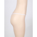 Стринги женские Delicate с цветочным принтом, белые, XL-2XL