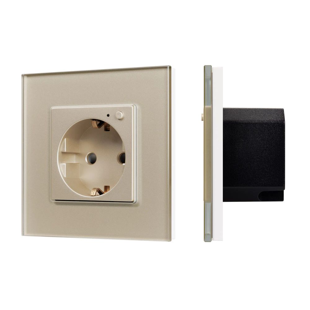 Розетка электрическая с Zigbee управлением SCT-OMALI-EUZB1-PL-GD (240V, 16A, Zigbee) (Arlight, -) 050218