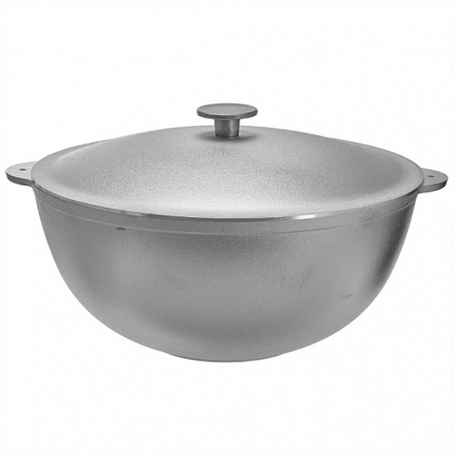 Казан алюминиевый с крышкой, 6л ТМ ГАРДАРИКА