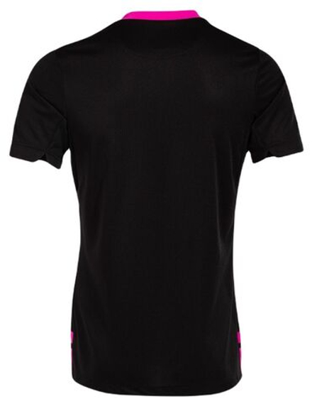 Теннисная футболка Joma Ranking Short Sleeve T-Shirt - black/fluor pink