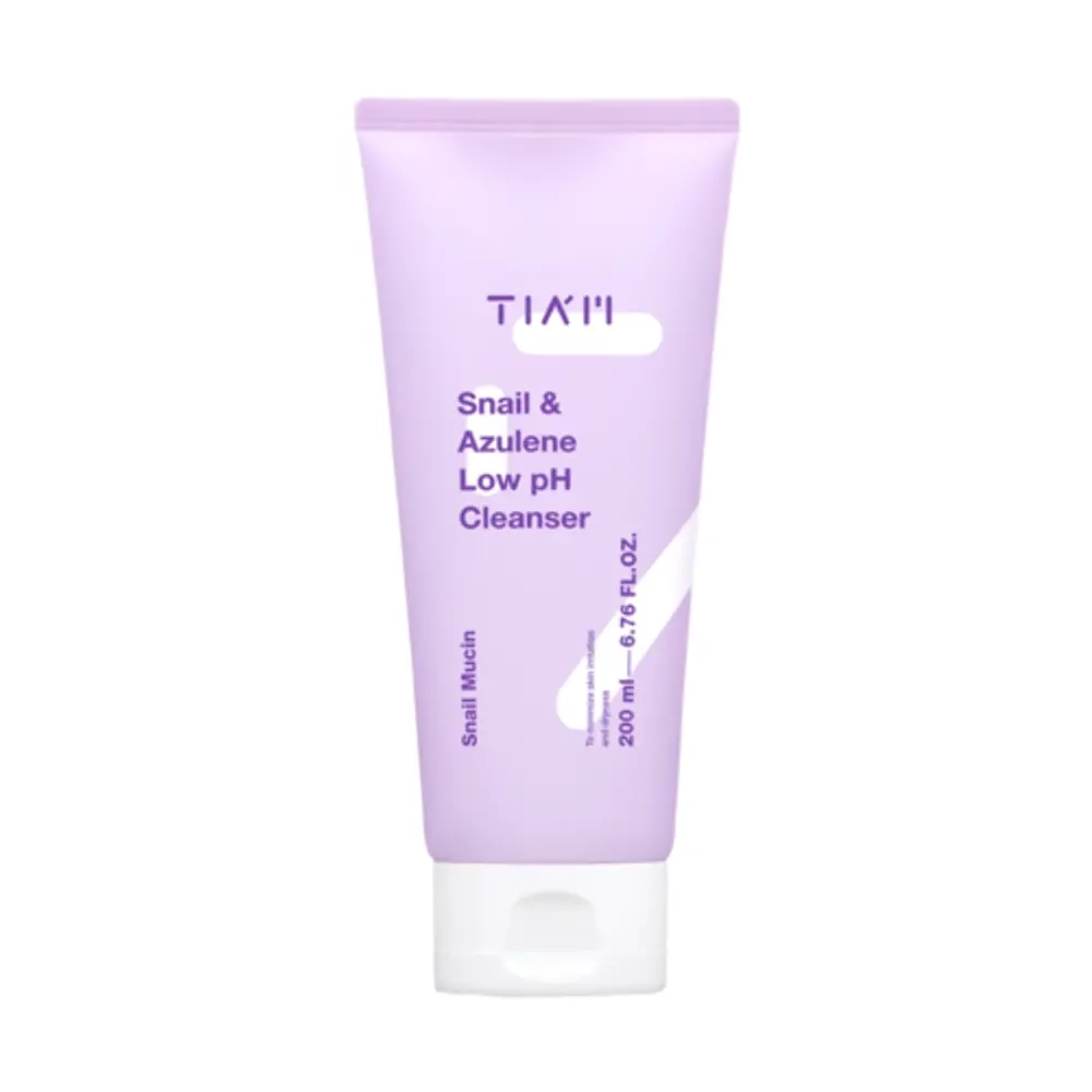 TIAM Гель для умывания с муцином улитки и азуленом - Snail & Azulene Low pH Cleanser, 200мл, шт