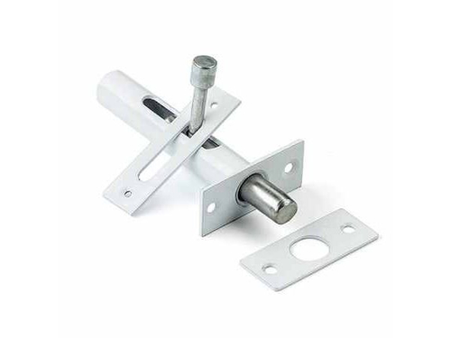 Засов врезной Киров ЗД-05 белый (25шт/уп)