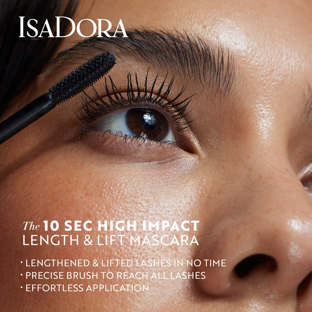 IsaDora 10 Sec High Impact Lenght & Lift - Тушь для удлинения и разделения ресниц, 9 ml