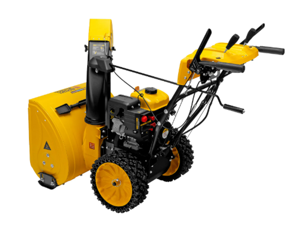 Бензиновая снегоуборочная машина SBM 610S PRO, 212 cc, электростартер, фара, обогрев Denzel