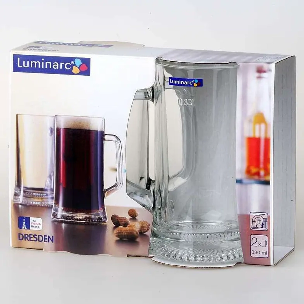 Набор пивных кружек 2шт 330мл «Дрезден» H5112