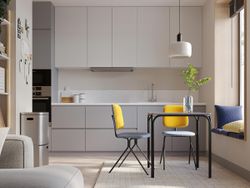 Стул Ror, Y, велюр, черный/голубой/желтый