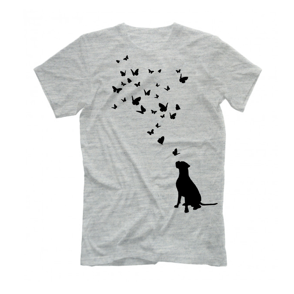 Футболка "Боксер и бабочки"