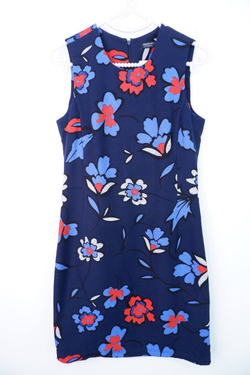 Платье Reserved с яркими цветами, маркировка 34, визуально на 40 размер