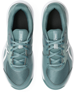 Детские теннисные кроссовки Asics Gel-Game GS - foggy teal/white
