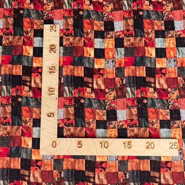 КВАДРАТНЫЕ ЛОСКУТЫ С ВИЗУАЛЬНЫМ ЭФФЕКТОМ ЗАМЯТОСТИ - 100% хлопок 2