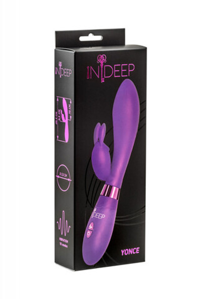 Вибратор с клиторальным стимулятором Indeep Yonce сиреневый (10 режимов) (Цвет: сиреневый)