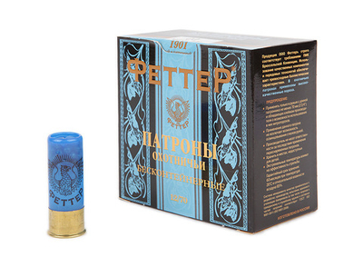 Патрон 12/70 ФЕТТЕР БИОР дробь № 1, 32гр., коробка 25 шт.