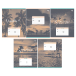 Тетрадь 24л., клетка,эконом "Summer"(BG)