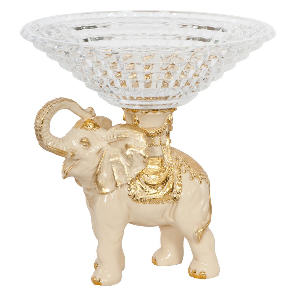 Фруктовница-конфетница Слон Айрават Айвори