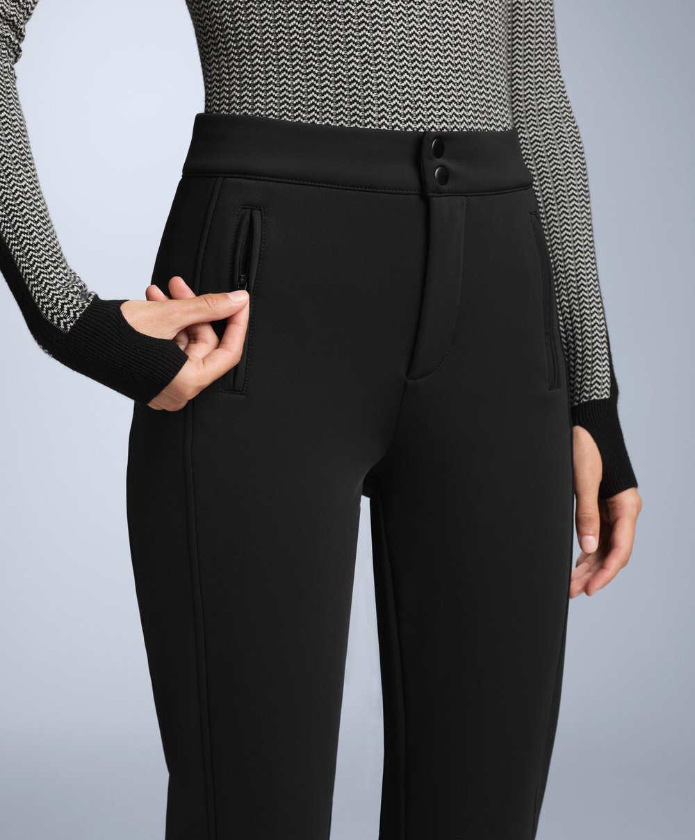 OYSHO Водонепроницаемые расклешенные брюки SKI полной длины, черный