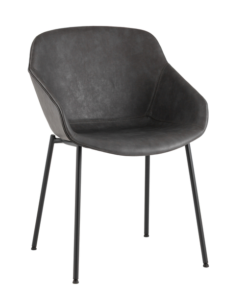 Стул Ashby экокожа серый