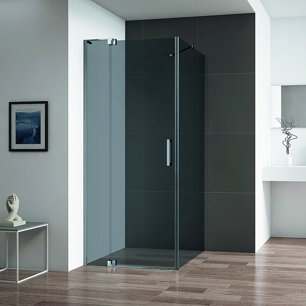 Душевой уголок Cezares Slider 100х110 SLIDER-AH-1-100-100/110-GRIGIO-GM профиль оружейная сталь/стекло прозрачное