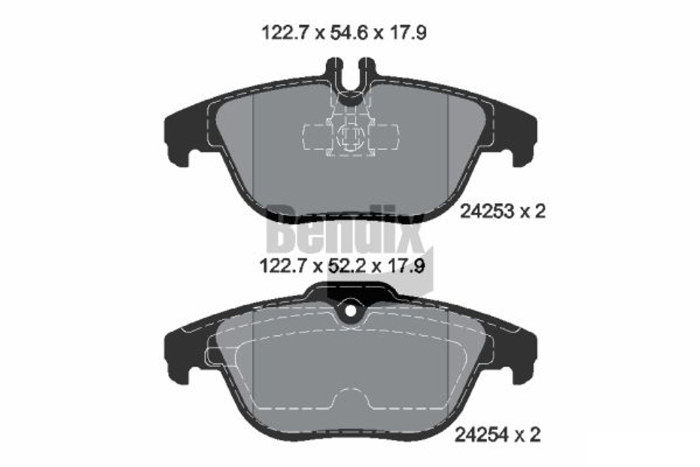 BENDIX Braking - BPD1067-BEN - Brake Pad Set, disc brake