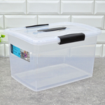 Ящик для хранения 14л с защелками и ручкой "Keeplex Vision" (прозрачный кристалл)